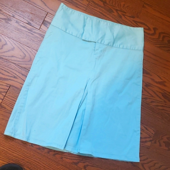 Vintage Baby Blue Pencil Skirt - Picture 3 of 8